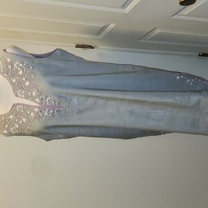 Sigrid Olsen Linen Sleeveless Dress Beads Size 12